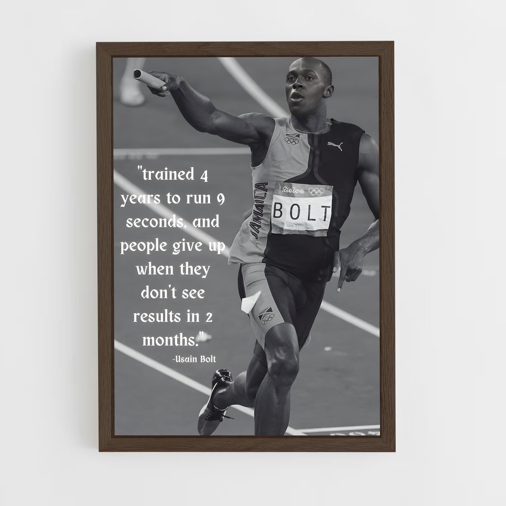 Poster Usain bolt puiser – affiche Athlétisme (vue 5)